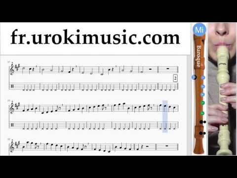 Comment Jouer de la Flute à bec (B.) Sia - Cheap Thrills Tab Tablature Partie#1 um-i829