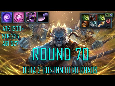 LONGEST ROUND IN DOTA 2 CUSTOM HERO CHAOS ROUND 70 PL IMBA SKILL BUILD