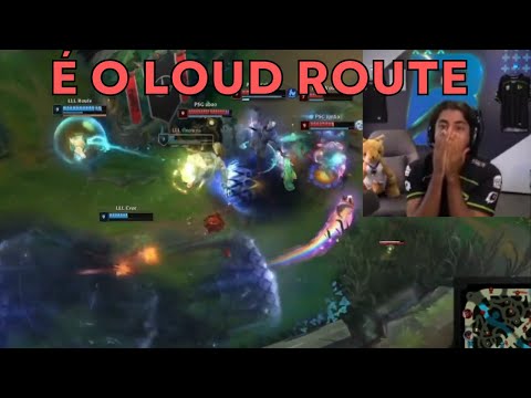 LOUD ROUTE FEZ HISTÓRIA E CARREGOU ESSA FIGHT(REAÇÃO DA ILHA DAS LENDAS) - LOL Clipe