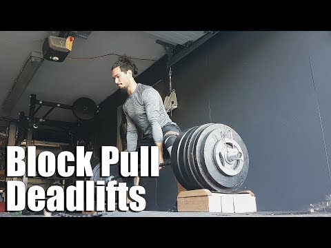 Deadlift Block Pulls to 585lbs (265kg) Conjugate Powerlifting Video