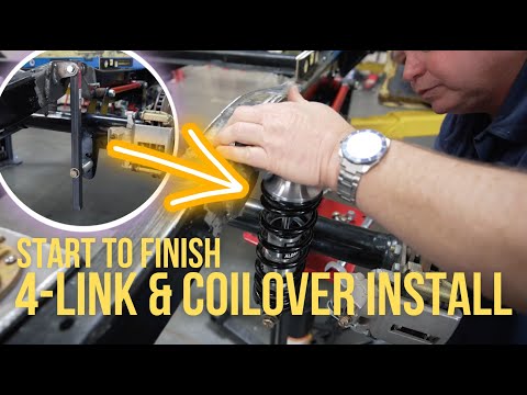 4 Link & Coilover Install on Classic Truck Suspension! Step By Step