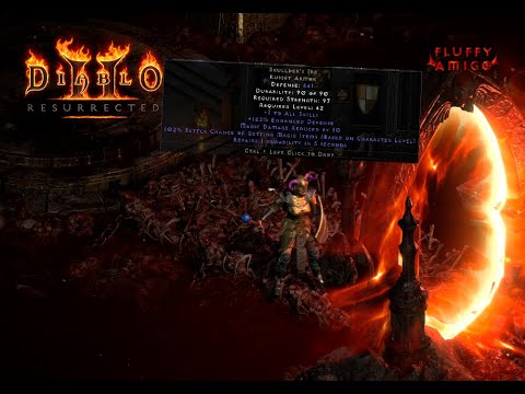 Diablo 2 Resurrected - 100 Hell Mephisto Runs Drop Highlights!