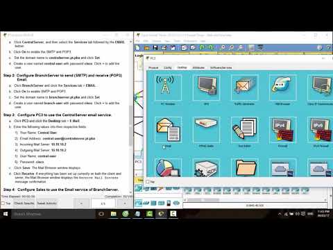 [CCNAv6 S1] 10.2.1.7 Packet Tracer - Web and Email
