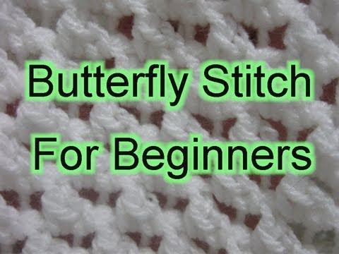 Butterfly Stitch Increase and Decrease - Slow Motion Crochet Video