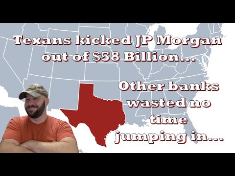 Texas kicked JP Morgan in the teeth over Gun Rights... Competitors are taking FULL ADVANTAGE... Thumbnail