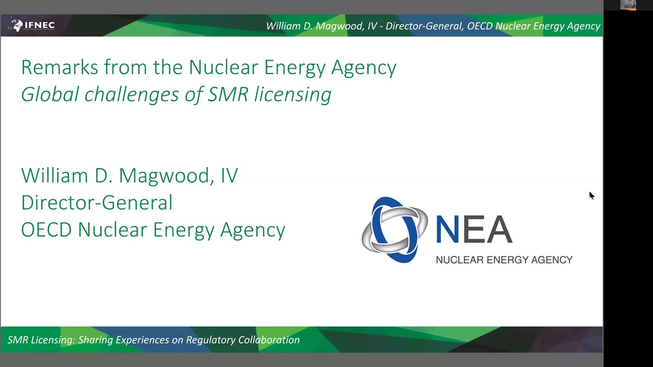IFNEC Webinar #3 - SMR Licensing: Sharing Experiences on Regulatory Collaboration
