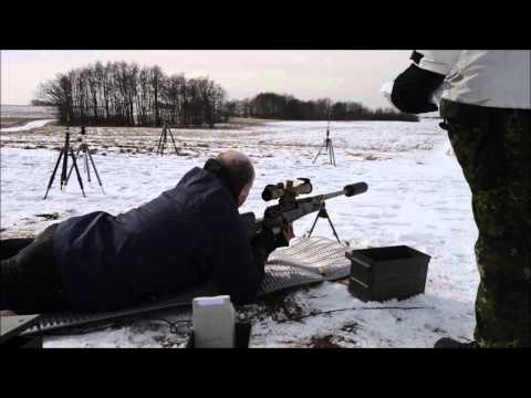 12.7mm  50cal sniper rifle  first shot in slowmotion