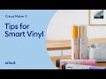 Cricut Film de vinyle Smart Vinyl Brillant, Permanent 33 x 366 cm, Argenté