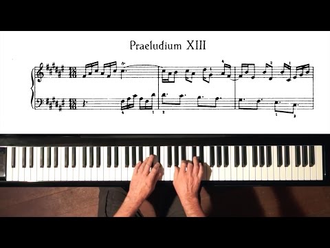 Bach Prelude and Fugue No.13 Well Tempered Clavier, Book 1 with Harmonic Pedal