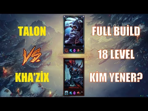 Talon vs Kha'Zix Full Build 18 Level 1v1