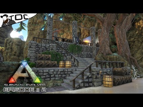 ARK SURVIVAL EVOLVED | BASE BUILDING BLACKSMITH FORGE! | Ep 2 (ARK BUILDING LETS PLAY)