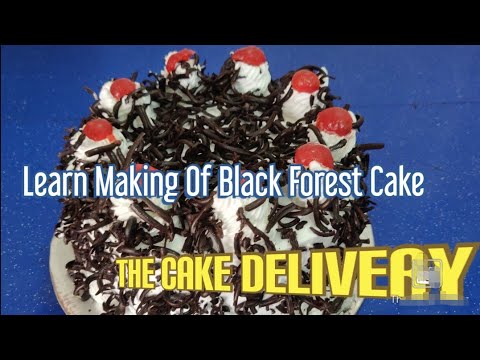 Chocolate round black forest cake, packaging type: carton bo...