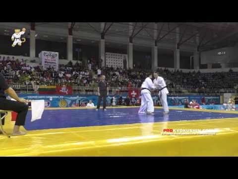 WKO EC 2016, 1/8 -85 Lasha Ozbetelashvili (Georgia, aka) - Kestutis Radvila (Lithuania)