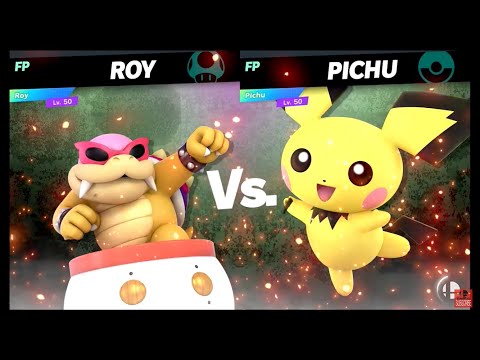 Super Smash Bros Ultimate Amiibo Fights – Request #19647 Roy Koopa vs Pichu Stamina Battle