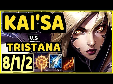 DEáDLY (KAI'SA) vs TRISTANA - 8/1/2 KDA BOTTOM ADC CHALLENGER GAMEPLAY - EUW