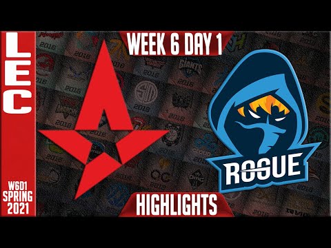 AST vs RGE Highlights | LEC Spring 2021 W6D2 | Astralis vs Rogue