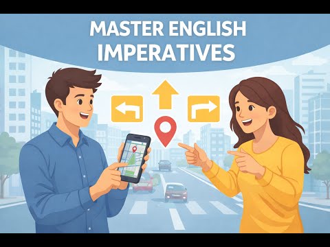 "Turn Left" or "Go Straight"? 🚦 | Master English Imperatives (Directions)