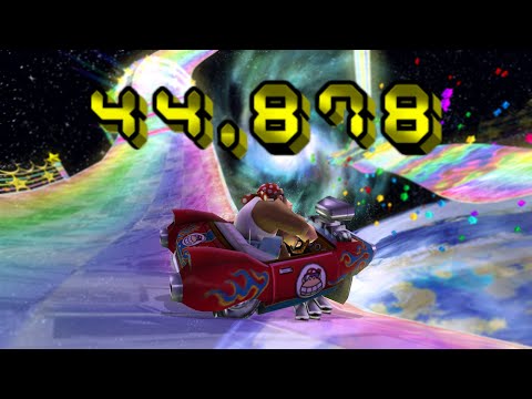 [MKW TAS] Rainbow Road Lap 1 (no glitch) - 44.878