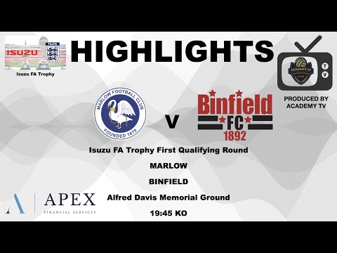 Marlow 0-4 Binfield FC - Isuzu FA Trophy #nonleaguefootball #COYM #BINTON #FATrophy #binfield #goals