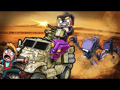 Minecraft | BUILD TO SURVIVE ALIENS - Alien Swarm Attacks! (Alien Challenge)