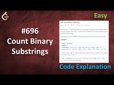 Leetcode 696 Count Binary Substrings Easy Solution