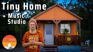 Musician Bought a Shed & his son made him a Tiny Home w/Music Studio!