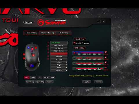 Pelės Marvo M508 (M508) video