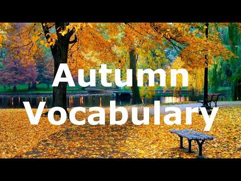 Autumn and Fall Vocabulary - Words and Phrases with a Free Worksheet