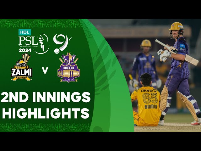 2nd Innings Highlights | Peshawar Zalmi vs Quetta Gladiators | Match 25 | HBL PSL 9 | M1Z2U