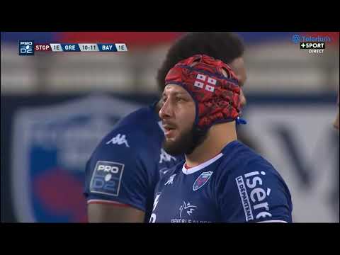 luka goginava highlights grenoble - bayonne - 13-18