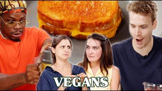 Two Non-Cooks Try To Make A Vegan Grilled Cheese From Scratch