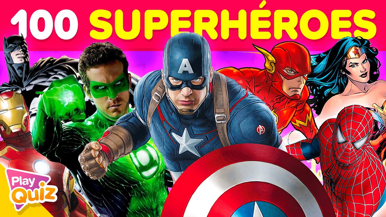 Adivina 100 Superhéroes 🦸🏻‍♀️✅🦸🏻 | Test Comics | PlayQuiz Trivia - Nivel Experto 🔥