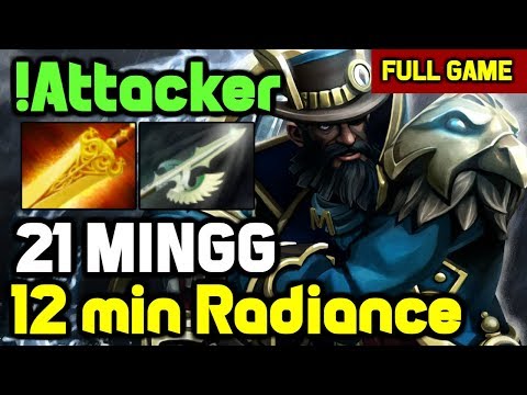 Attacker Kunkka radiance rush build OWNAGE MID