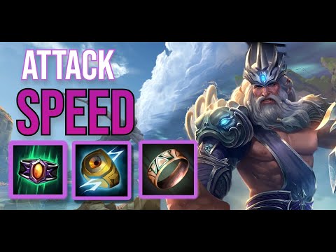 Full ATTACK SPEED Poseidon Build! Goes SICKO Mode!! - Smite