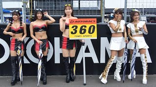 スーパーGT2022 第6戦 SUGO㊹ 荏崎ろあさん ちゃろさん ERIKAさん 今村知可さん 三宝愛久奈さん Rising Angels マーキュリーエンジェルズ レースクイーン 360号車