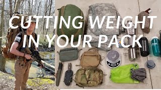 Cut weight in your backpack