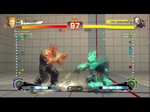 USFIV~ Guile (Blue Emblem) vs.  Seth (inaba360) HD