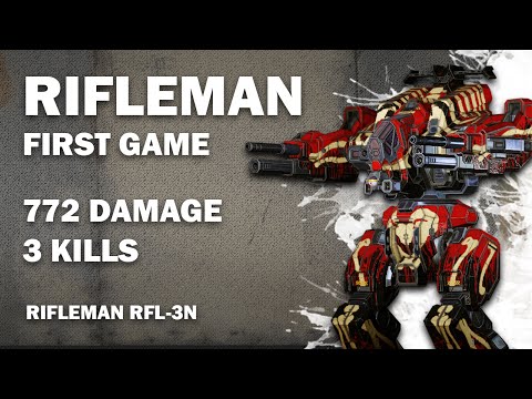 Mechwarrior Online: Rifleman RFL-3N first gameplay glimpse