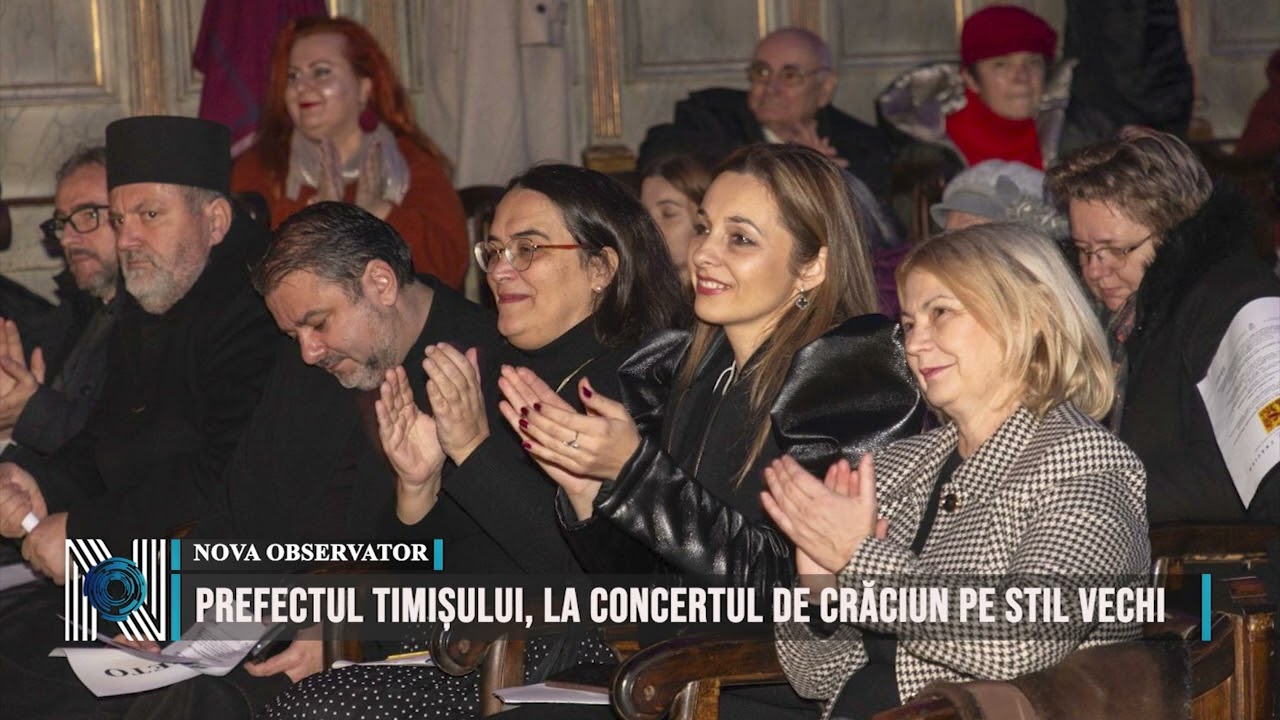 Prefectul Timișului, la concertul de Crăciun pe stil vechi