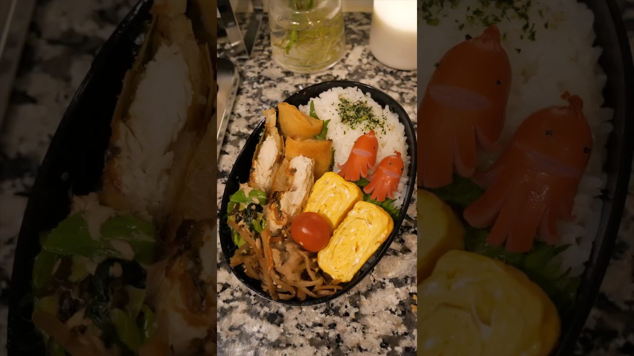 【お弁当作り】1分で見る！ささみの春巻き #Shorts #お弁当 #obento