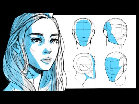COME DISEGNARE LA TESTA DA OGNI ANGOLO | TUTORIAL