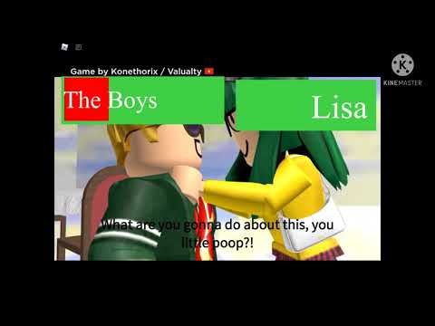 Me and the boys beat up Lisa gaming but with healthbars