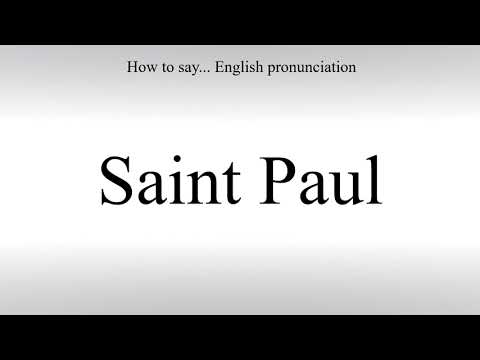 How To Pronounce Saint Paul - How To Say: American pronunciation