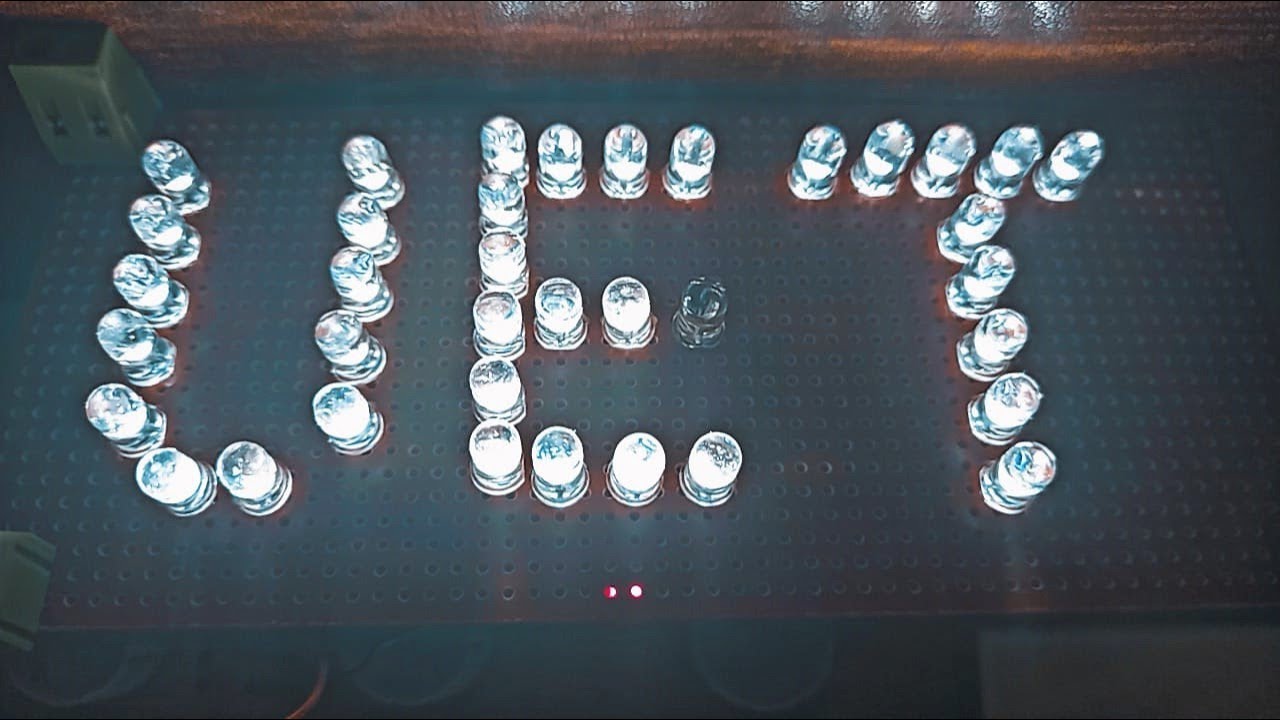 Our First Electrical Engineering Project | UET Name on Veroboard | UET Lahore