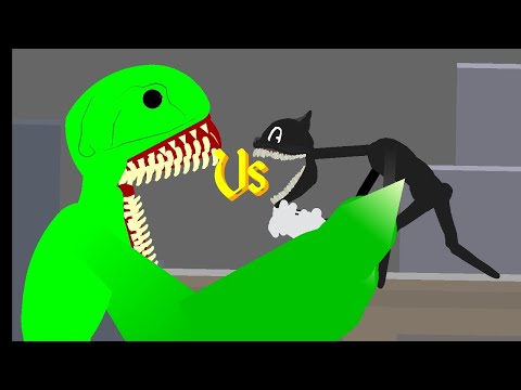 Nightmare Jumbo Josh Vs Cartoon Cat (Stickman Animation(garten of banban vs trevor henderson)