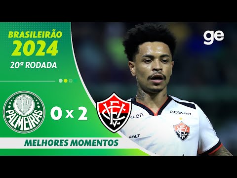 Gols e lances de Palmeiras x Vitória