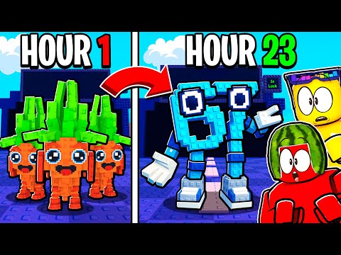 Spending 24 HOURS in Plants vs Brainrots