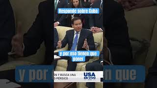 Cuba vivió de la Unión Sovietica y de Venezuela, régimen se encuentra sin recursos. Marco rubio