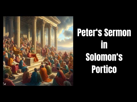 Acts 3:12-26 - Peter's Sermon in Solomon's Portico
