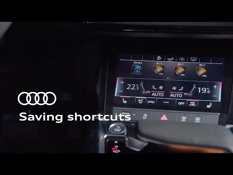 Saving shortcuts on your Audi’s MMI display